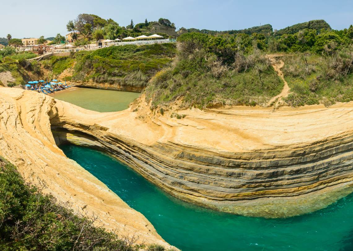 canal de amour beach in corfu
